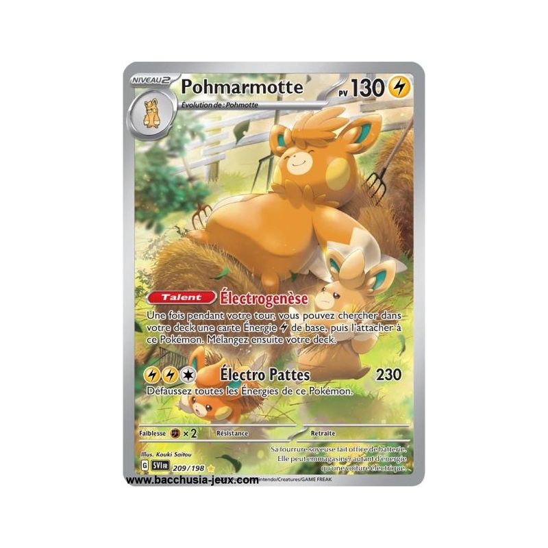 Carte Pokémon EV01 209/198 Pohmarmotte SECRETE