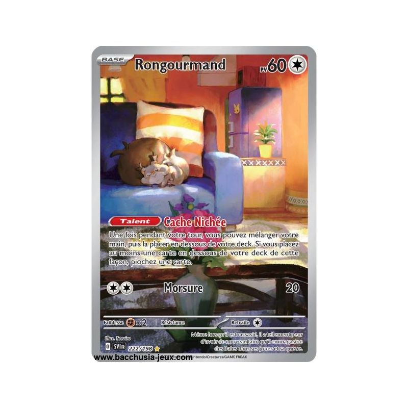 Carte Pokémon EV01 222/198 Rongourmand SECRETE