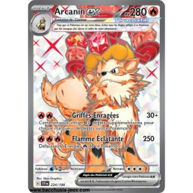 Carte Pokémon EV01 224/198 Arcanin EX SECRETE