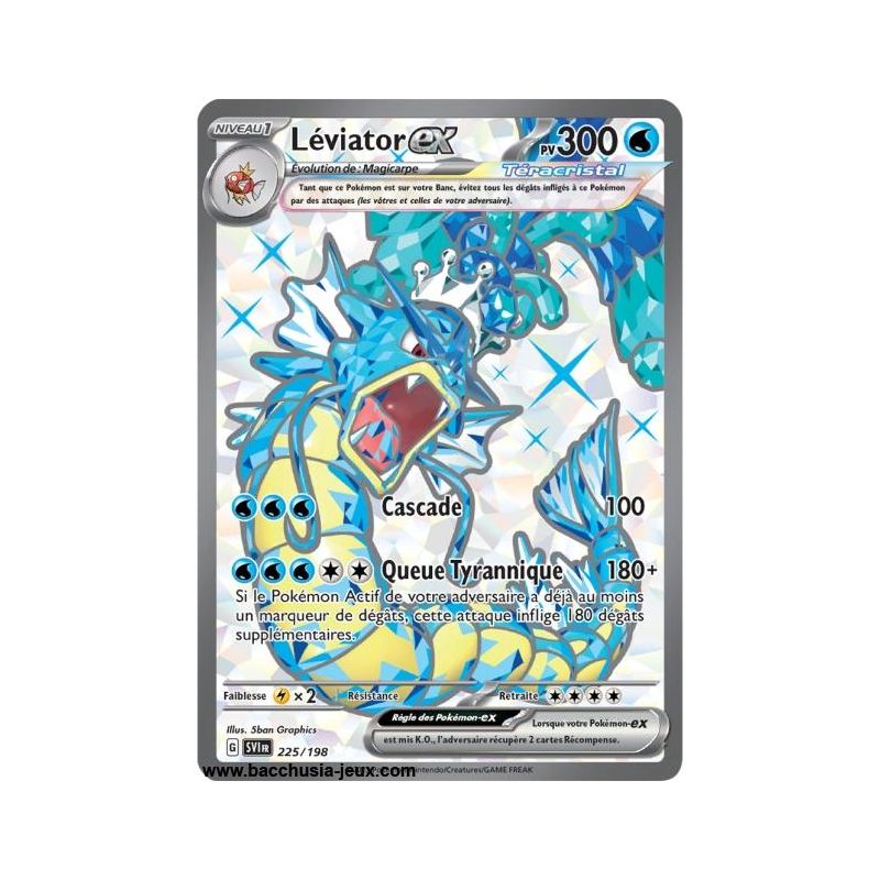 Carte Pokémon EV01 225/198 Léviator EX SECRETE