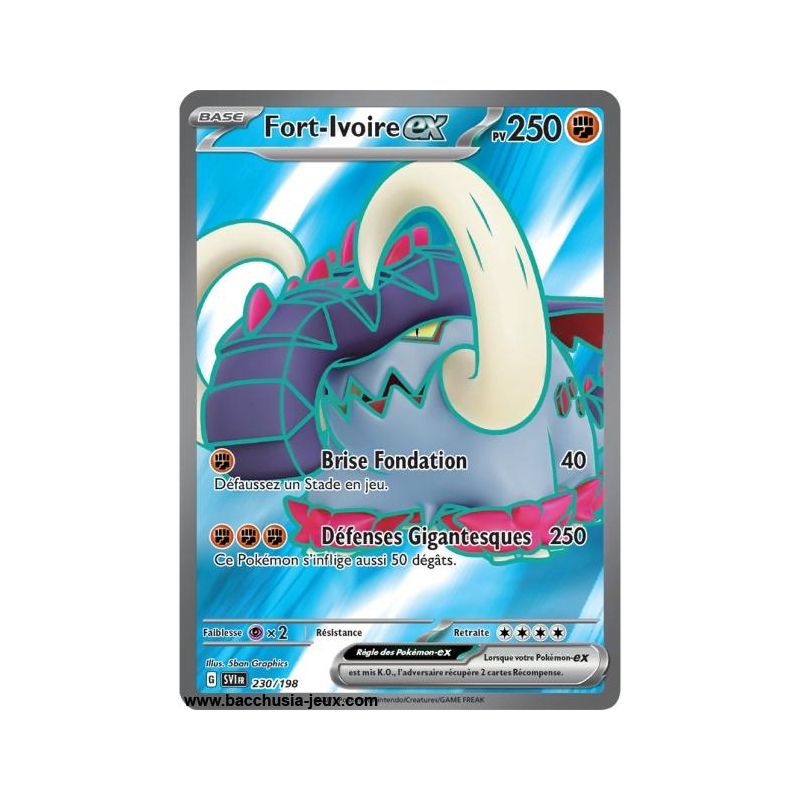 Carte Pokémon EV01 230/198 Fort-Ivoire EX SECRETE