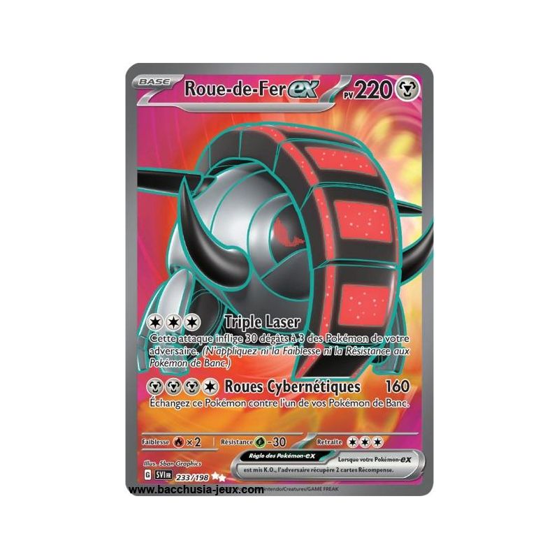 Carte Pokémon EV01 233/198 Roue-de Fer EX SECRETE