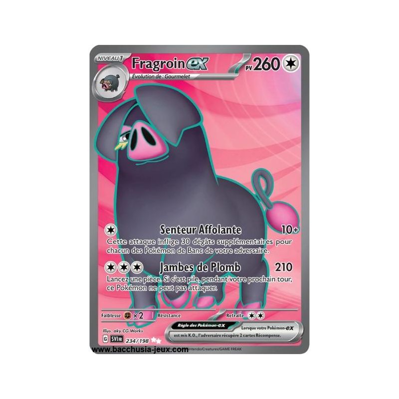 Carte Pokémon EV01 234/198 Fragroin EX SECRETE