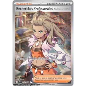 Carte Pokémon EV01 240/198 Recherches Professorales (Professeure Olim) SECRETE