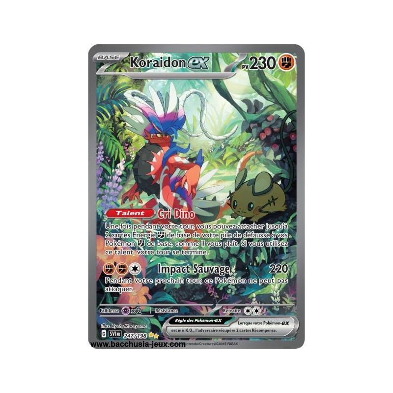 Carte Pokémon EV01 247/198 Koraidon EX SECRETE