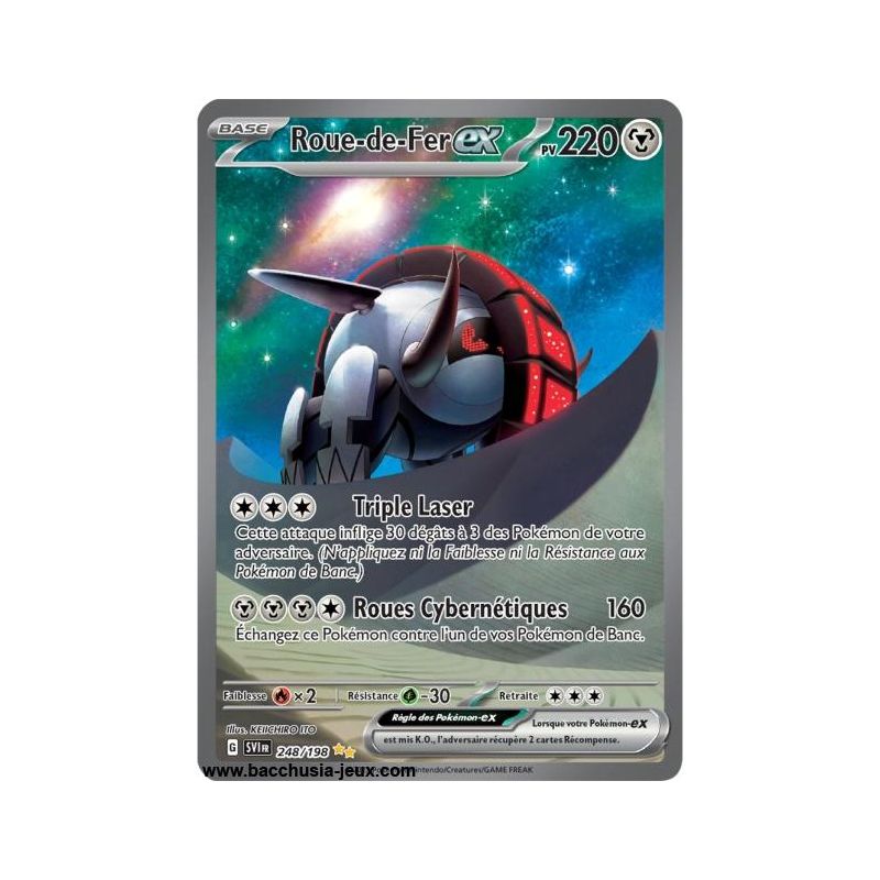 Carte Pokémon EV01 248/198 Roue-de Fer EX SECRETE