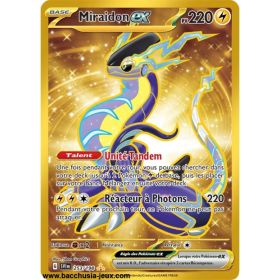 Carte Pokémon EV01 253/198 Miraidon EX GOLD SECRETE