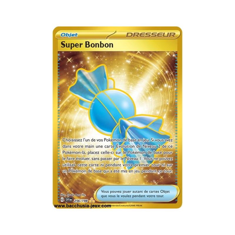 Carte Pokémon EV01 256/198 Super Bonbon GOLD SECRETE