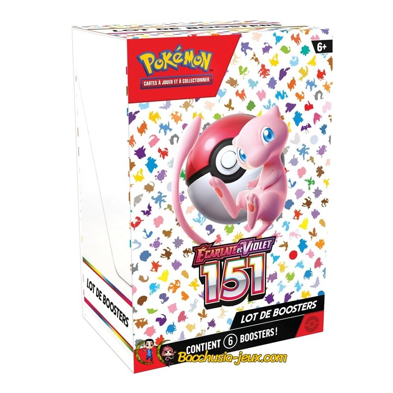 Pokémon Coffret Écarlate et Violet EV151 Bundle 6 boosters Pokémon Coffret Écarlate et Violet EV151 Bundle 6 boosters