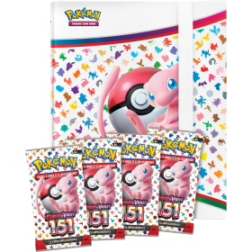 Pokémon Coffret Écarlate et Violet EV151 Portfolio Binder + 4 boosters