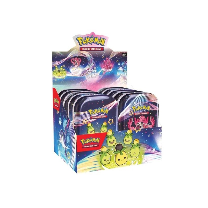Pokémon display de 10 Mini Tin - Ecarlate et violet EV4.5 Destinées de Paldea Pokémon display de 10 Mini Tin - Ecarlate et violet EV4.5 Destinées de Paldea