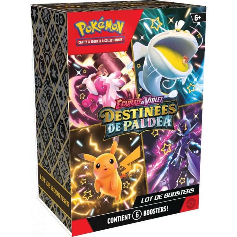 Pokémon Bundle 6 boosters - Écarlate et Violet EV4.5 Destinées de Paldea