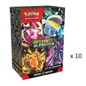 Pokémon Display scellé de 10 Bundle 6 boosters - Écarlate et Violet EV4.5 Destinées de Paldea