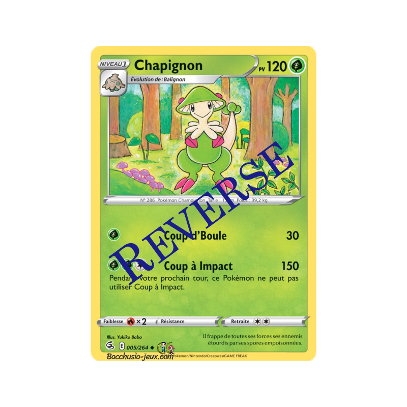 Carte Pokémon EB08 005/264 Chapignon Reverse