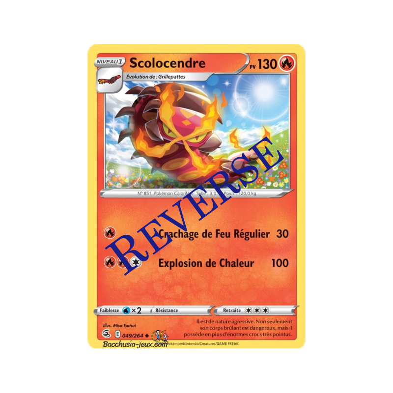 Carte Pokémon EB08 049/264 Scolocendre Rare Reverse
