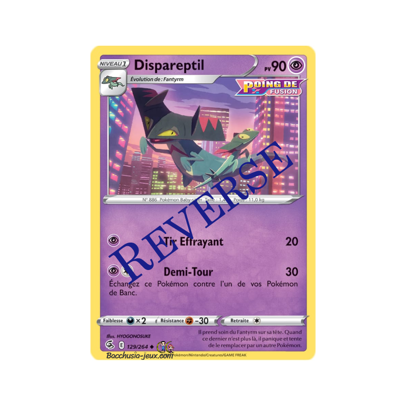 Carte Pokémon EB08 129/264 Dispareptil Reverse