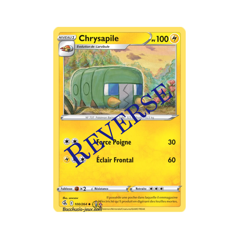 Carte Pokémon EB08 100/264 Chrysapile Reverse