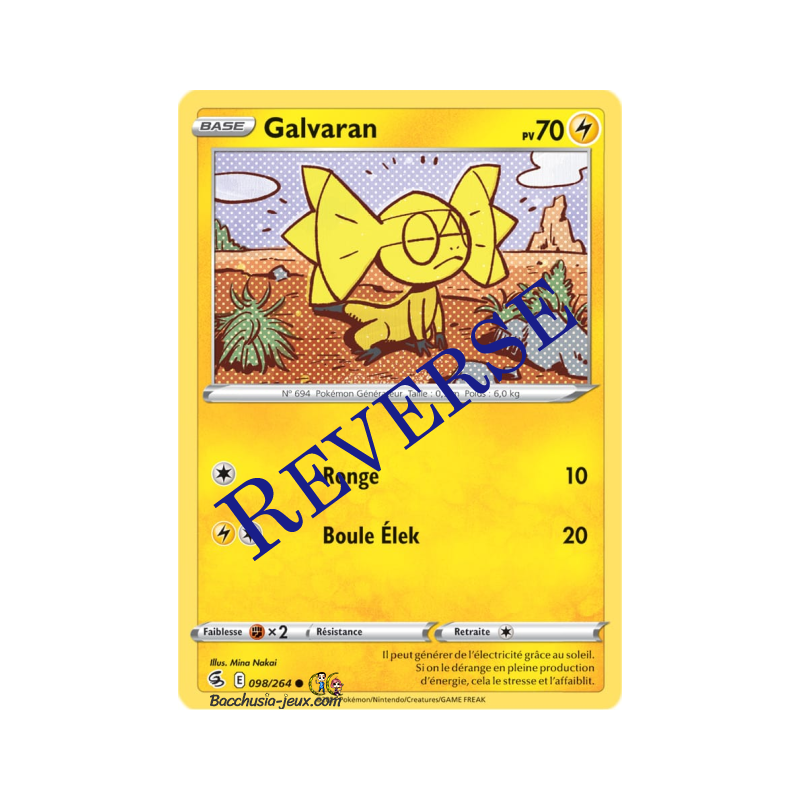 Carte Pokémon EB08 098/264 Galvaran Reverse