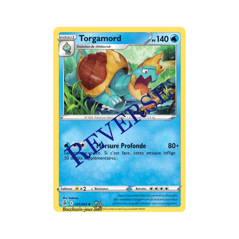 Carte Pokémon EB08 098/264 Torgamord Reverse
