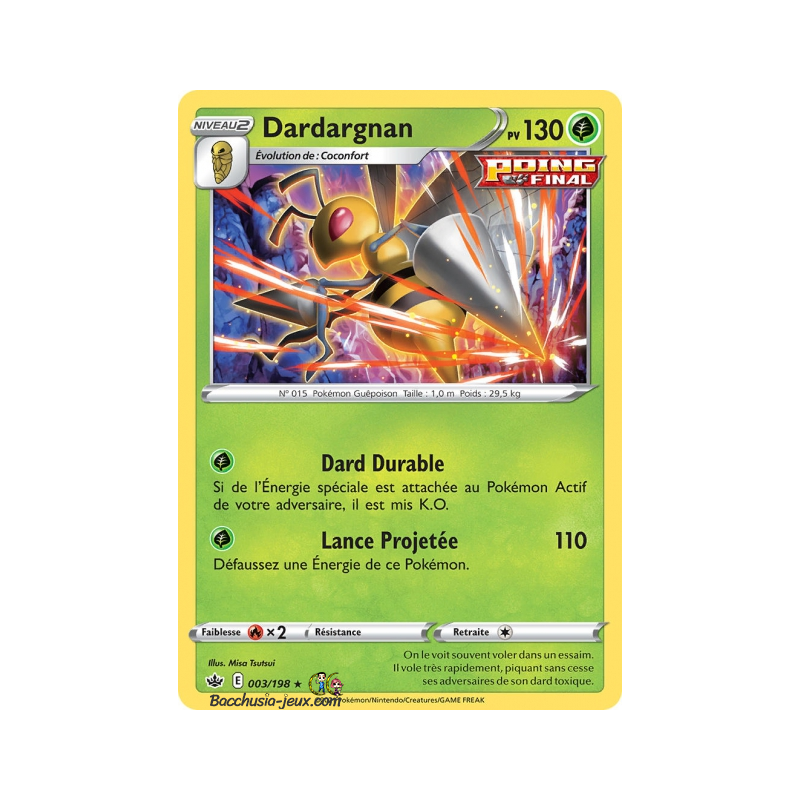 Carte Pokémon EB06 003/198 Dardagnan Holo