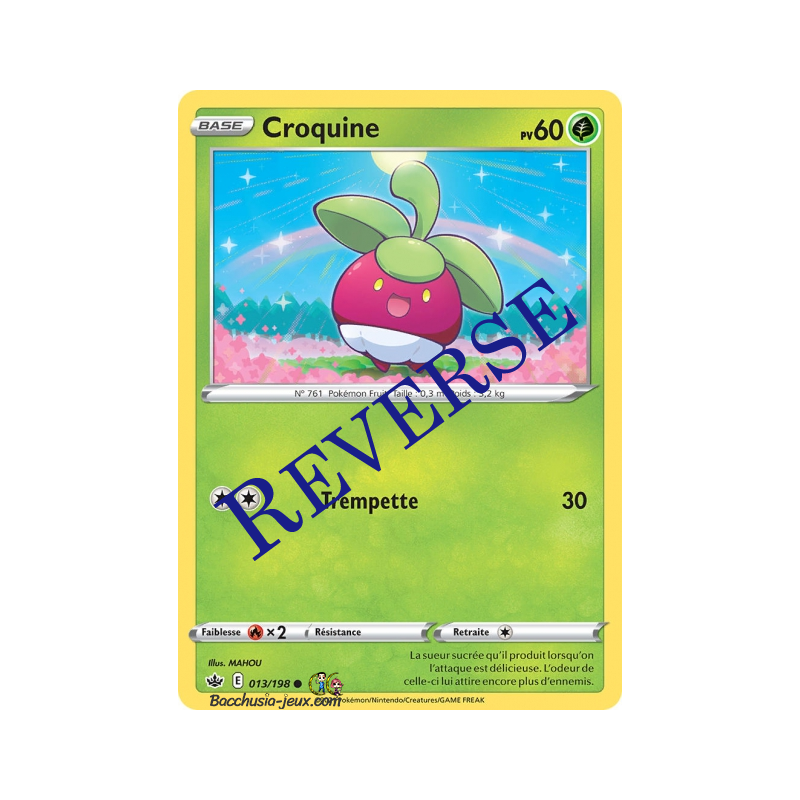 Carte Pokémon EB06 013/198 Croquine Reverse