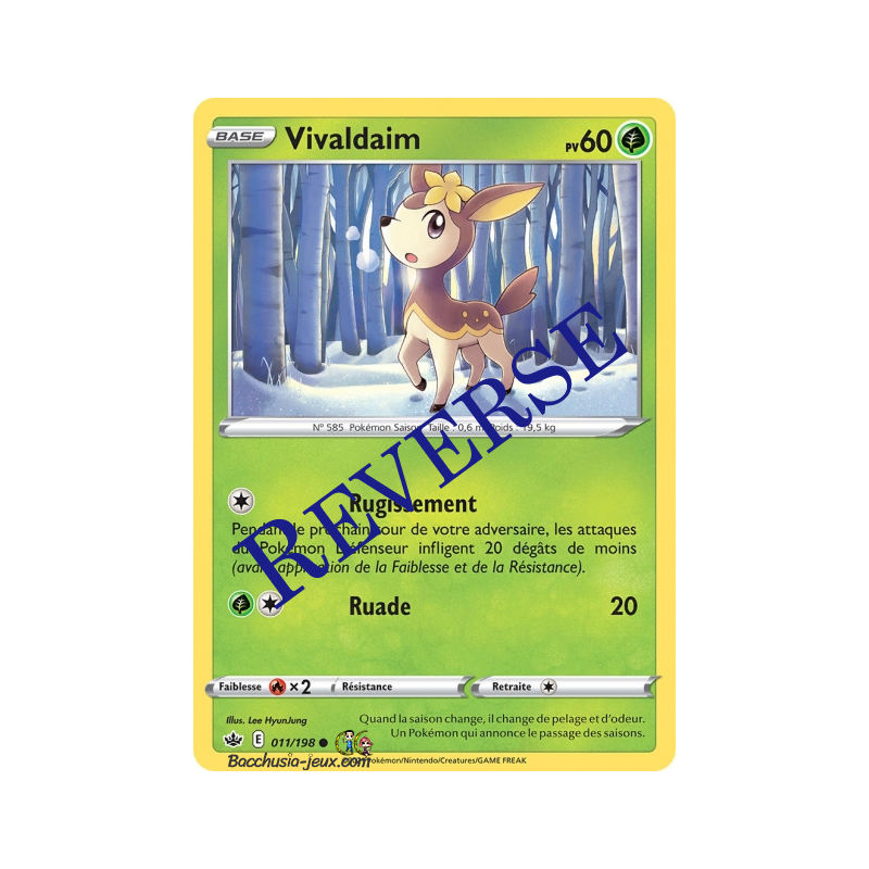 Carte Pokémon EB06 011/198 Vivaldaim Reverse