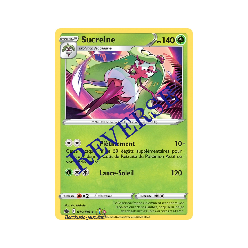 Carte Pokémon EB06 015/198 Sucreine Reverse