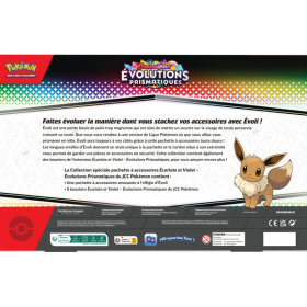 Pokémon Coffret Écarlate et Violet EV8.5 Accessoire pochette Evoli + 5 boosters
