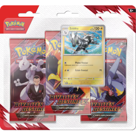 Pokémon EV10 lot de 2 tripacks - Kangourex et Zéblitz