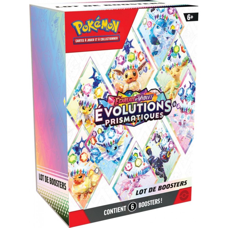 Pokémon EV8.5 Evolutions prismatiques Bundle 6 boosters