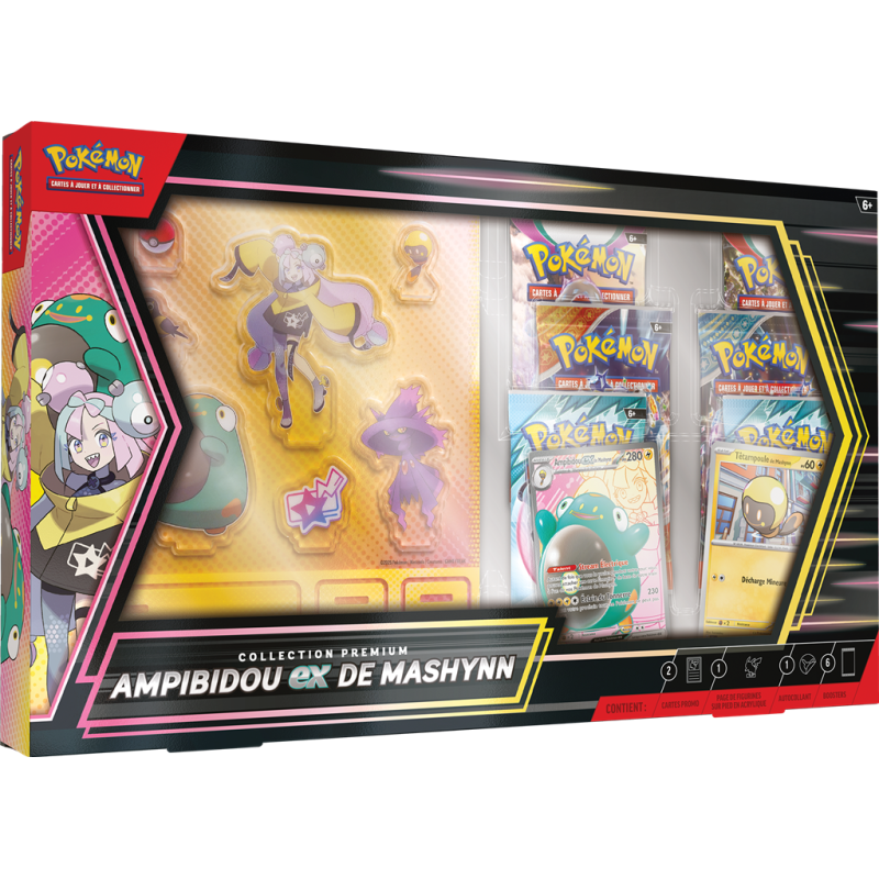 Pokémon Coffret collection premium Ampibidou Ex de Mashynn Pokémon Coffret collection premium Ampibidou Ex de Mashynn