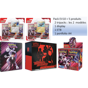 [Préco estimée 30/05/2025] - Pokémon Pack 5 produits EV10 Rivalités Destinées
