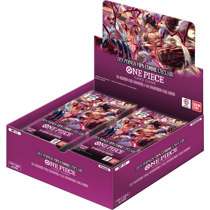 [FR] - One Piece Display scellé de 24 Boosters OP11 Des poings vifs comme l'éclair