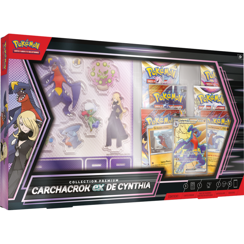 Pokémon Coffret collection premium Carchacrok ex de Cynthia