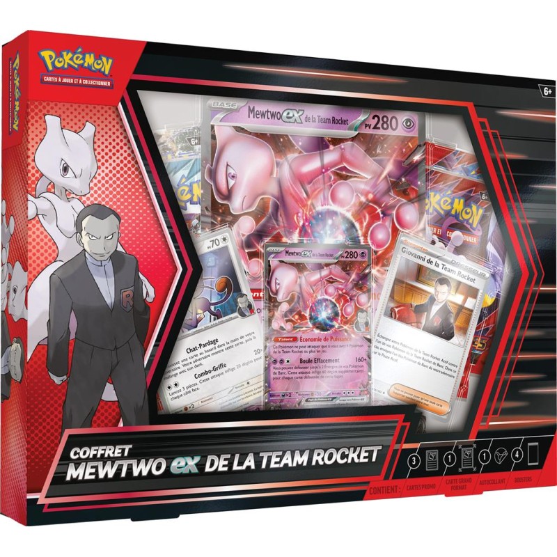 Coffret Pokémon Mewtwo ex de la Team Rocket Coffret Pokémon Mewtwo ex de la Team Rocket