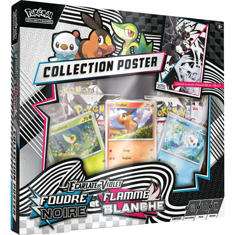 [Préco estimée 19/07/2025] - Pokémon EV10.5 Foudre Noire & Flamme Blanche - Coffret Poster