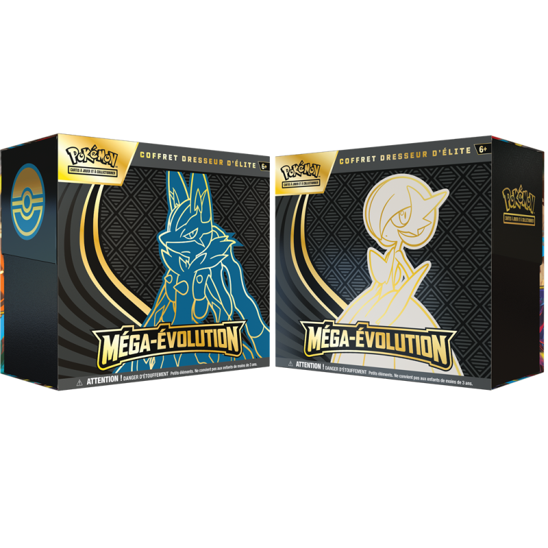 Pokémon lot de 2 ETB ME01 Méga Evolution - Méga Gardevoir et Méga Lucario Pokémon lot de 2 ETB ME01 Méga Evolution - Méga Gardevoir et Méga Lucario