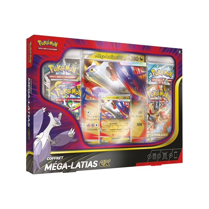 Pokémon Coffret 4 Boosters Méga Latias