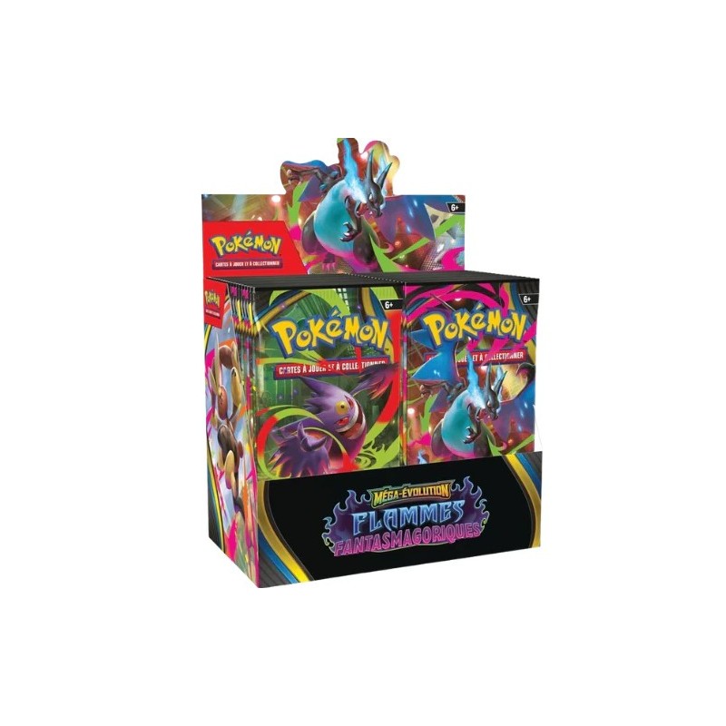 Pokémon Display scellé de 36 boosters ME02 Flammes Fantasmagoriques