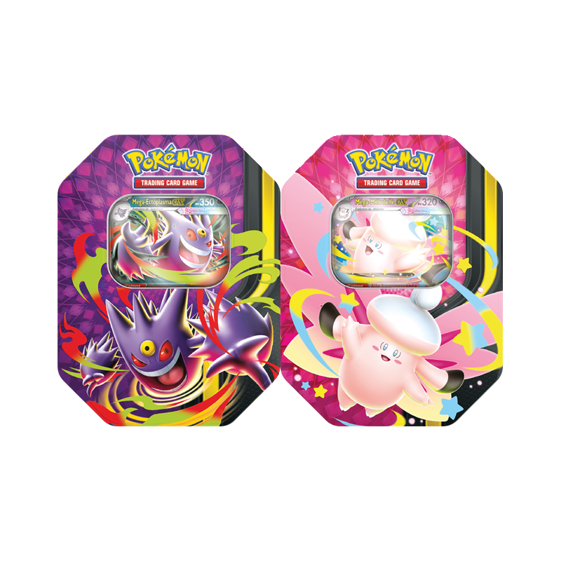 Pokémon Lot de 2 Pokebox : Méga-Ectoplasma Ex et Méga-Melodelfe Ex