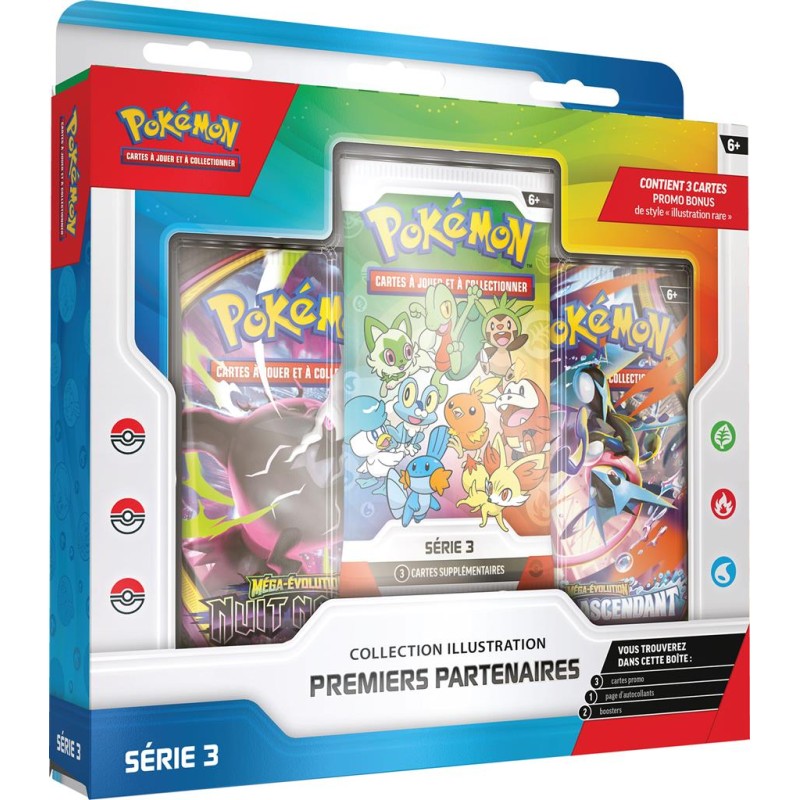 Pokémon Coffret Collection Illustration Premiers Partenaires Série 3