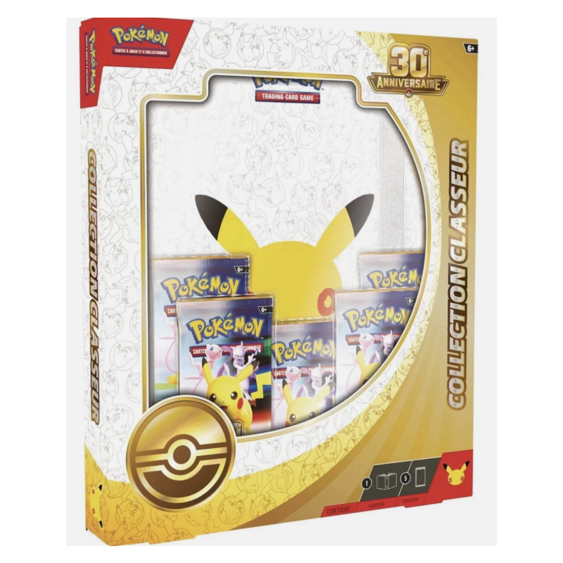 Pokémon Coffret 30 ans Portfolio Binder + 5 boosters - limité à 3 -