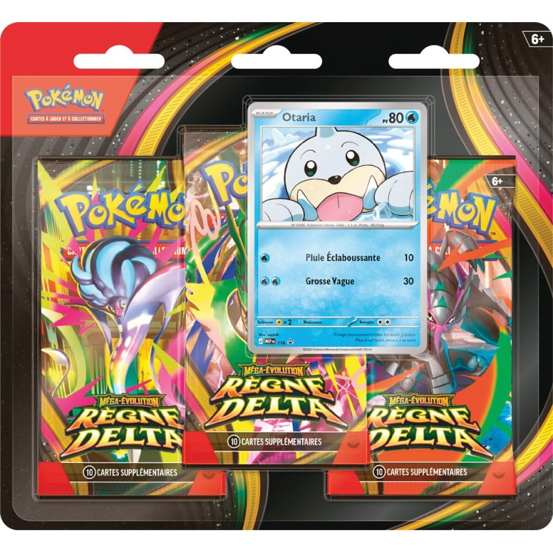 [Préco estimée 06/11/26] - Pokémon Tripack ME06 Règne Delta - Otaria